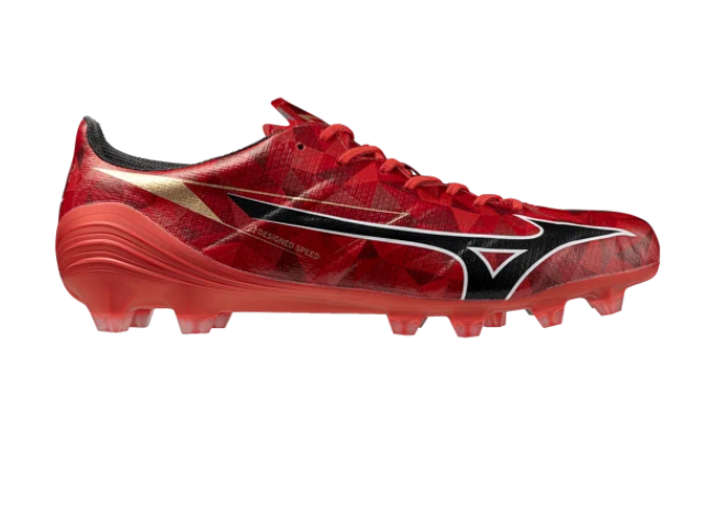 Mizuno Alpha II Elite FG Ruby Red 40th Anniversary Rot F60